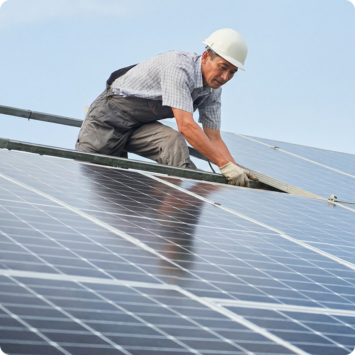Solar energy system installation